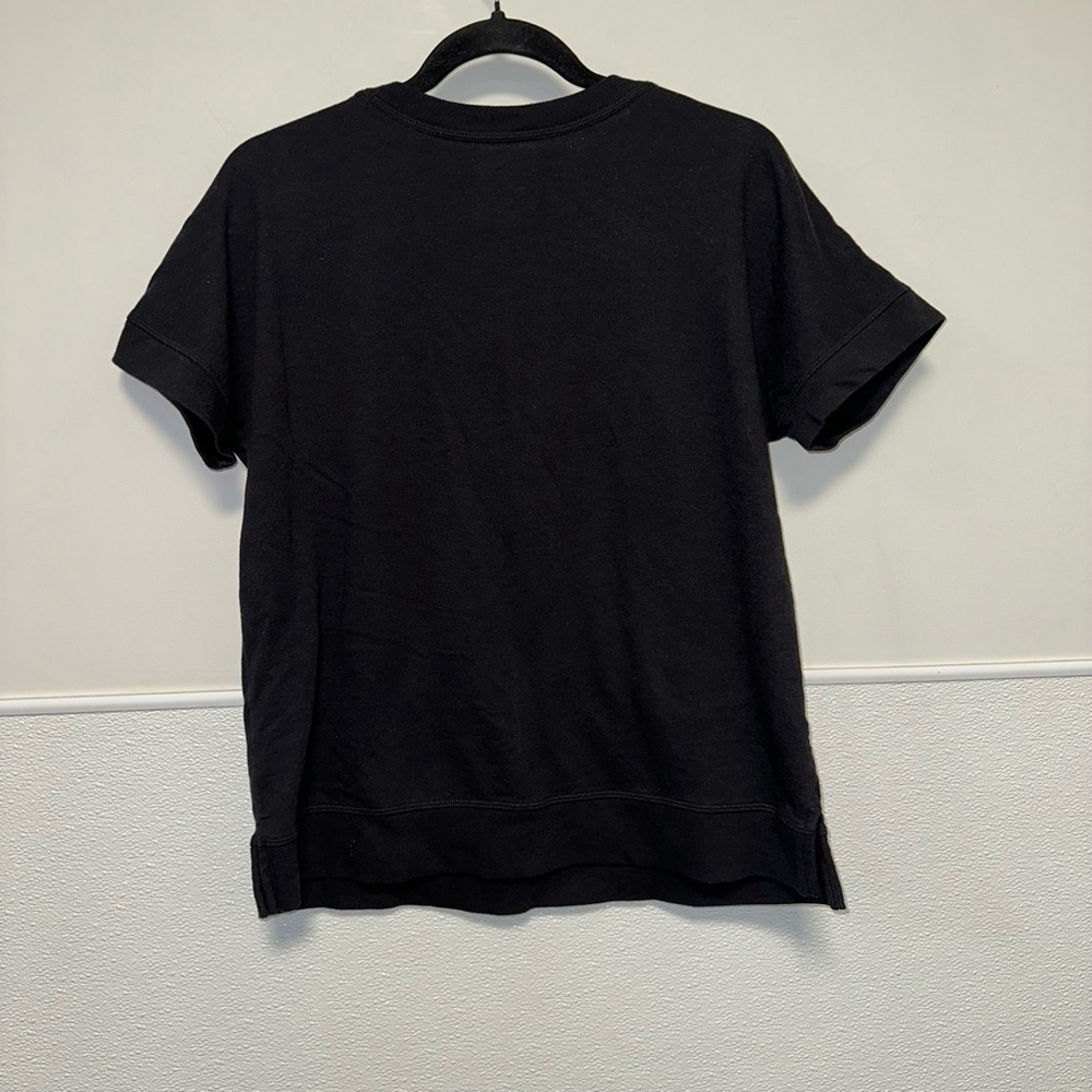 Women's Ambrielle Sleepwear Top Size M Black Short sleeve - Picture 2 of 7